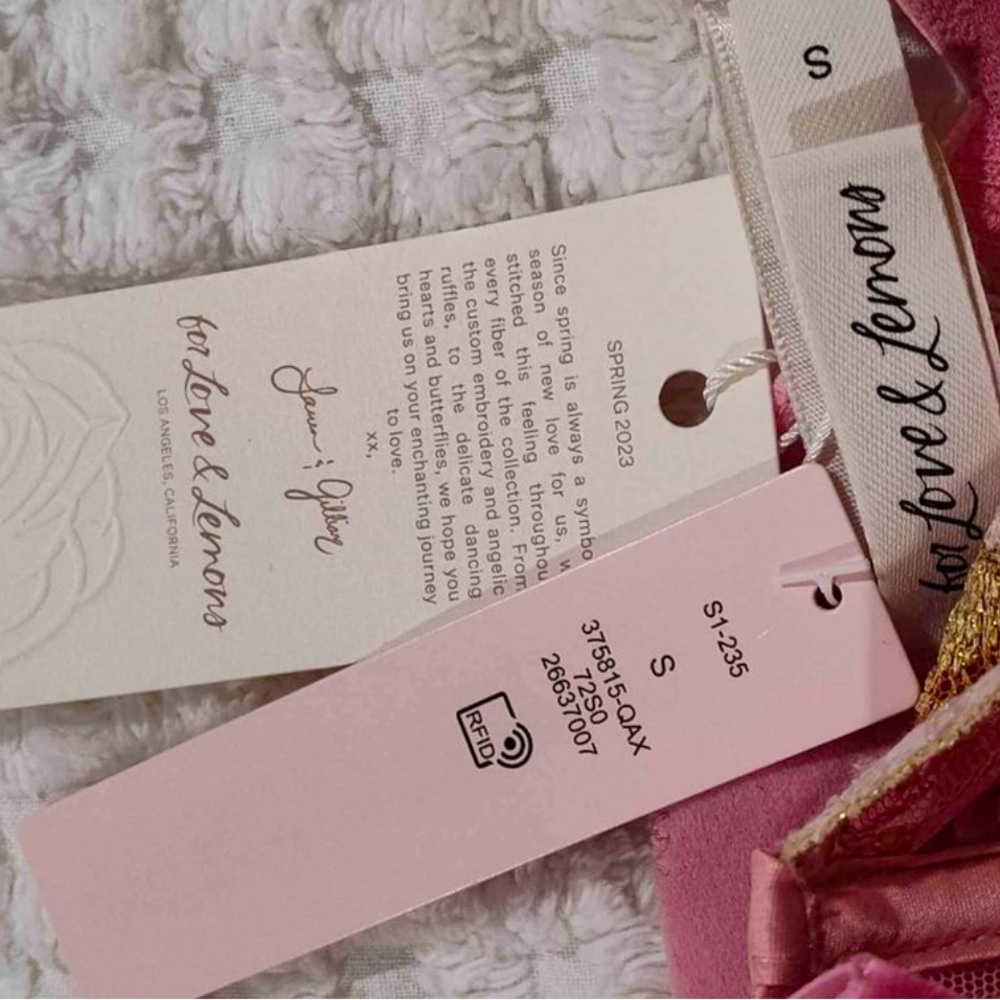 For Love and Lemons - Size S - Spring 2023 Collection Rare! Babydoll and Panty - Picture 3 of 3